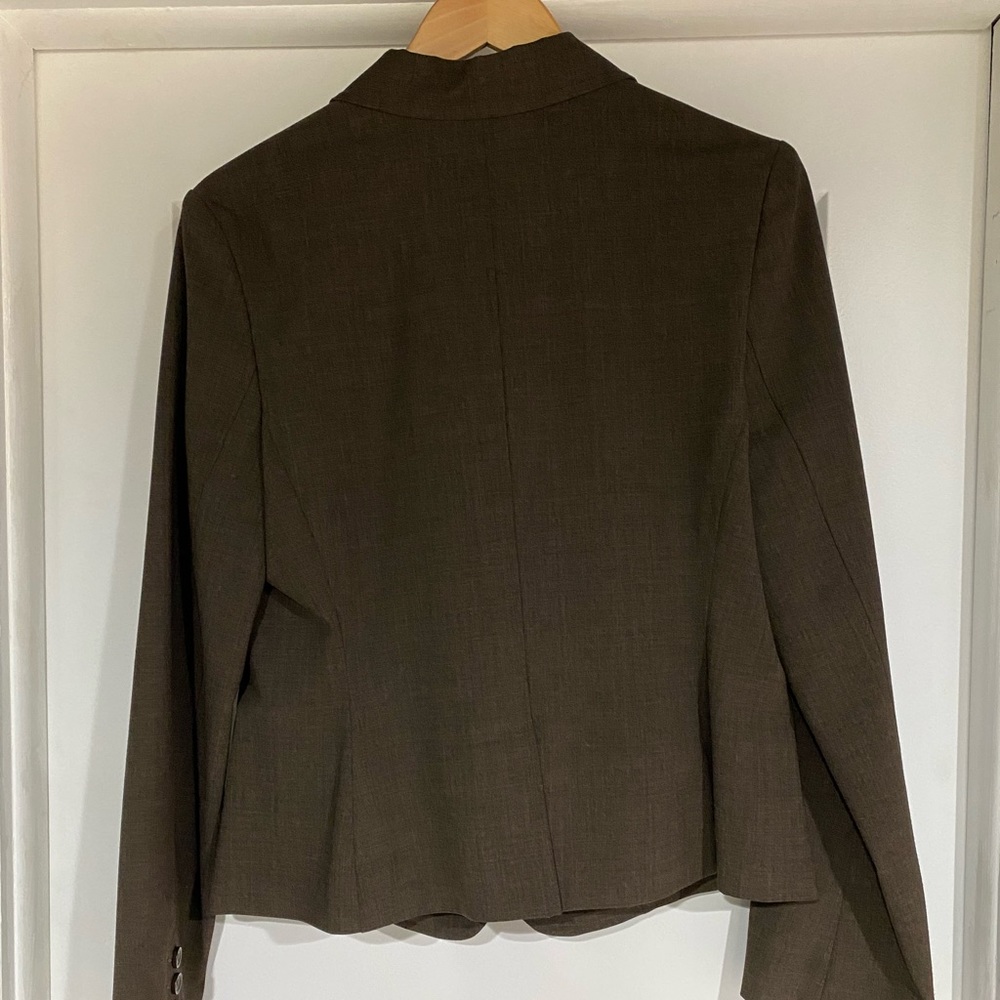Express Two Button Brown Suit Jacket - Size 12 - image 5